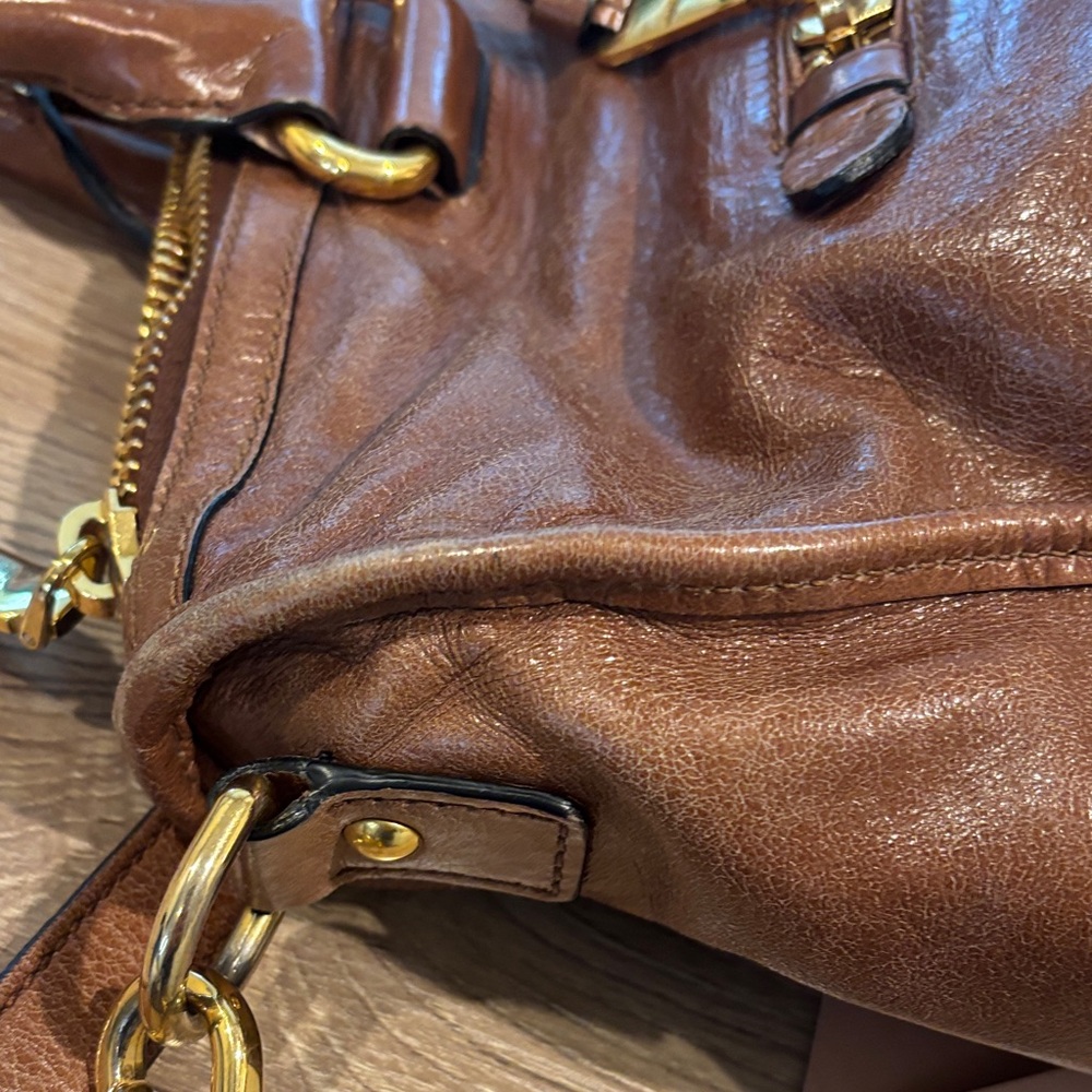 Miu Miu Rich Brown Leather Satchel - Picture 11 of 16